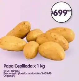 Supermercados Buenos Días Papa cepillada oferta