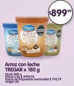 Supermercados Buenos Días Tregar arroz con leche oferta
