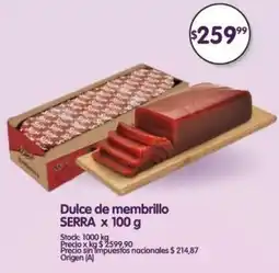 Supermercados Buenos Días Serra dulce de membrillo oferta
