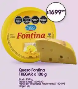 Supermercados Buenos Días Tregar queso fontina oferta