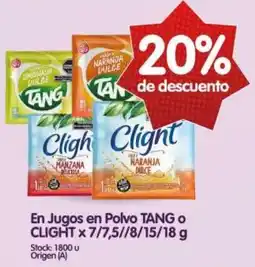 Supermercados Buenos Días Tang o cligh en jugos en polvo oferta