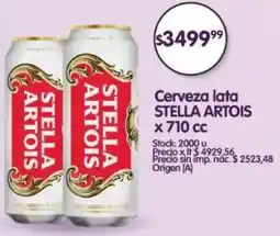 Supermercados Buenos Días Stella artois cerveza lata oferta