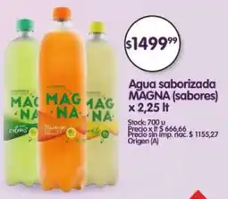 Supermercados Buenos Días Magna agua saborizada oferta