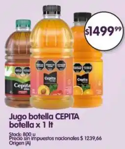 Supermercados Buenos Días Cepita jugo botella botella oferta
