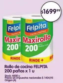 Supermercados Buenos Días Felpita rollo de cocina oferta