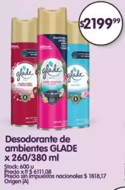 Supermercados Buenos Días Glade desodorante de ambientes oferta