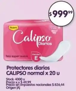 Supermercados Buenos Días Calipso protectores diarios normal oferta