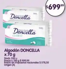 Supermercados Buenos Días Doncella algodón oferta