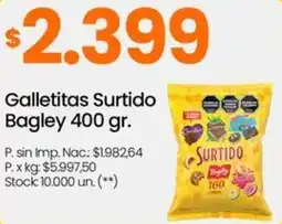 Changomas Surtido bagley galletitas oferta