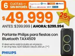 Changomas Philips parlante para fiestas con bluetooth oferta