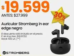 Changomas Stromberg auricular in ear edge negro oferta