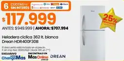 Changomas Drean heladera cíclica oferta