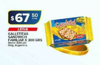 Carrefour Maxi Leiva Galletitas Sandwich Familiar oferta