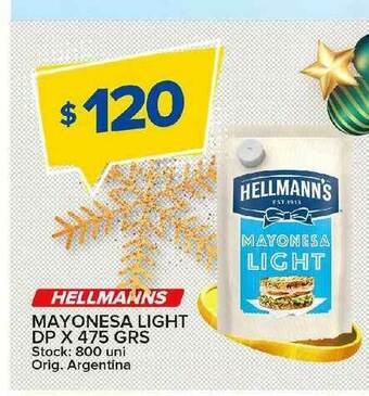 Carrefour Maxi Hellmanns Mayonesa Light oferta