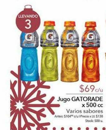 Jumbo Jugo Gatorade oferta