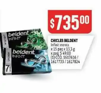 Chicles Beldent Infinit Menta