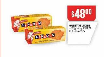 Makro Galletitas Lincoln oferta