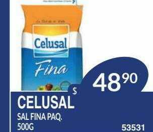 Masivos Celusal Sal Fina Paq. oferta