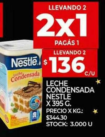 Supermercados DIA Leche Condensada Nestlé oferta