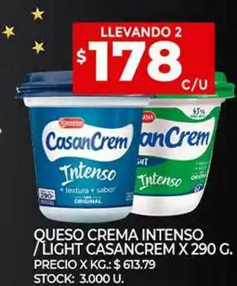 Supermercados DIA Queso Crema Intenso Light Casancrem oferta