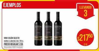 Supermercados Vea Vino Colón Selecto oferta