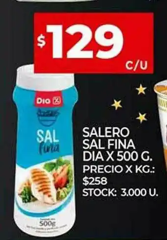Supermercados DIA Salero Sal Fina Dia oferta