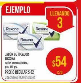 Supermercados Vea Jabón De Tocador Rexona oferta