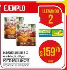 Supermercados Vea Duraznos Cuisine & Co oferta