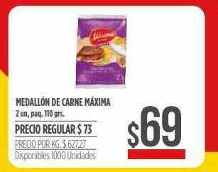 Supermercados Vea Medallón De Carne Máxima oferta