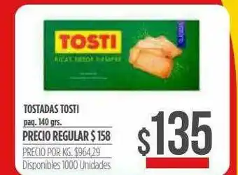 Supermercados Vea Tostadas Tosti oferta