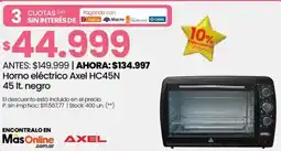 Changomas Axel horno eléctrico oferta