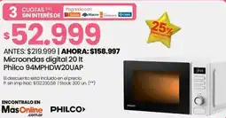 Changomas Philco microondas digital oferta