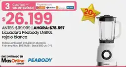 Changomas Peabody licuadora oferta