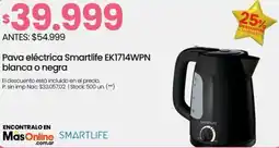 Changomas Smartlife pava eléctrica ek1714wpn blanca o negra oferta
