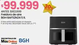 Changomas Bgh freidora de aire BAF52N24 oferta