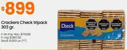 Changomas Check crackers tripack oferta