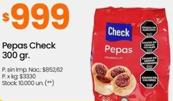 Changomas Check pepas oferta