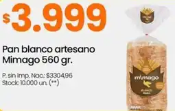 Changomas Mimago pan blanco artesano oferta