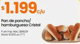 Changomas Cristal pan de pancho/ hamburguesa oferta