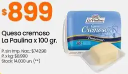 Changomas La paulina queso cremoso oferta