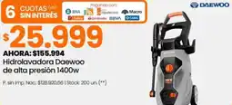 Changomas Daewoo hidrolavadora daewoo de alta presión oferta
