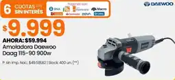 Changomas Daewoo amoladora oferta