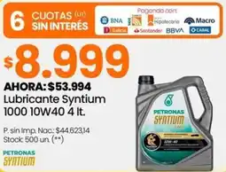 Changomas Lubricante syntium oferta