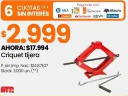 Changomas Atr criquet tijera oferta