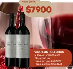 Supermercados Tadicor Los helechos vino oferta