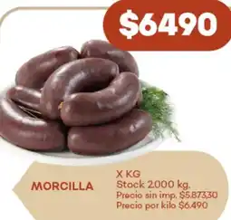 Supermercados Tadicor Morcilla oferta