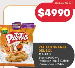 Supermercados Tadicor Patitas granja del sol oferta