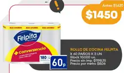 Supermercados Tadicor Rollo de cocina felpita oferta