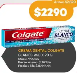 Supermercados Tadicor Colgate crema dental blanco mc oferta