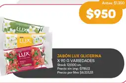 Supermercados Tadicor Lux jabón glicerina variedades oferta